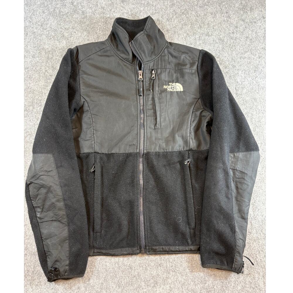 Vintage 90s The North Face Denali Jacket Women Small Black Fleece Lined Full Zip